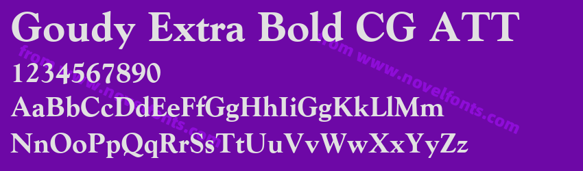 Goudy Extra Bold CG ATTPreview