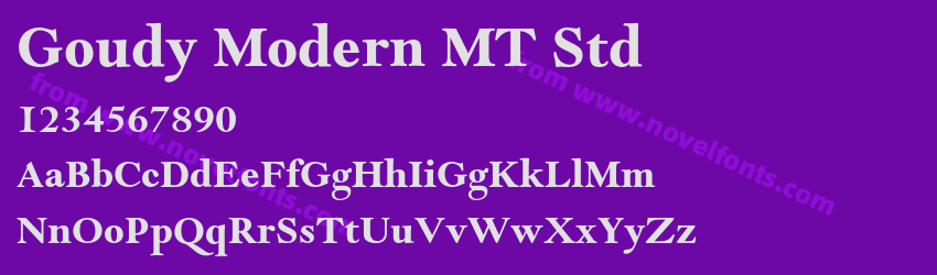 Goudy Modern MT StdPreview