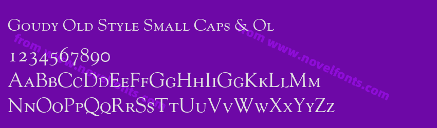 Goudy Old Style Small Caps & OlPreview