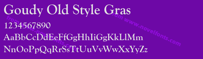 Goudy Old Style GrasPreview