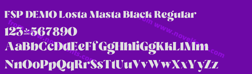 FSP DEMO Losta Masta Black RegularPreview FSP DEMO Losta Masta Black RegularPreview