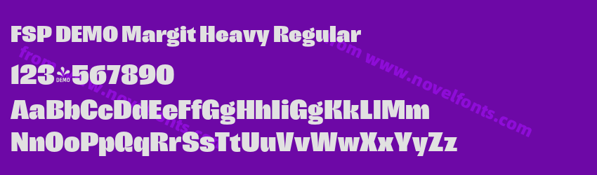 FSP DEMO Margit Heavy RegularPreview FSP DEMO Margit Heavy RegularPreview