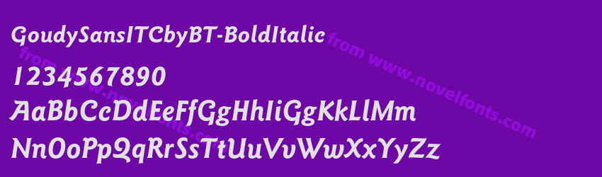 GoudySansITCbyBT-BoldItalicPreview