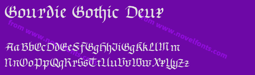 Gourdie Gothic DeuxPreview