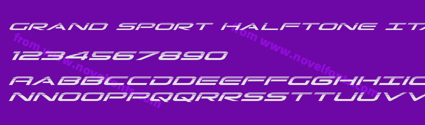 Grand Sport Halftone ItalicPreview