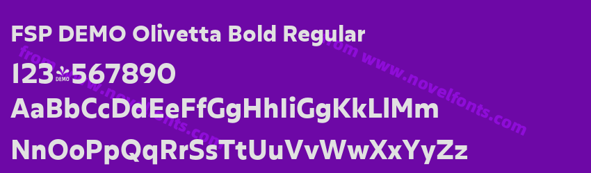 FSP DEMO Olivetta Bold RegularPreview FSP DEMO Olivetta Bold RegularPreview