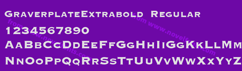 GraverplateExtrabold RegularPreview