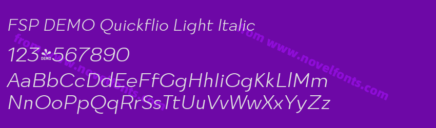 FSP DEMO Quickflio Light ItalicPreview FSP DEMO Quickflio Light ItalicPreview