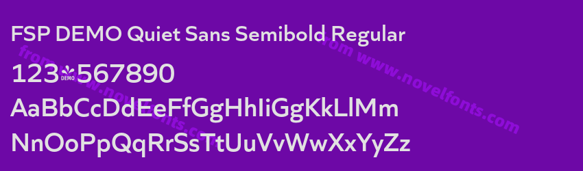 FSP DEMO Quiet Sans Semibold RegularPreview FSP DEMO Quiet Sans Semibold RegularPreview