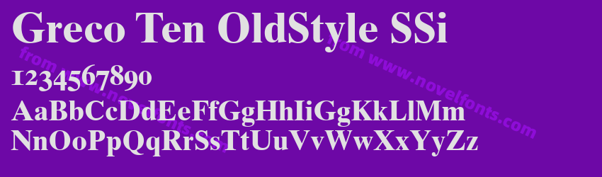 Greco Ten OldStyle SSiPreview