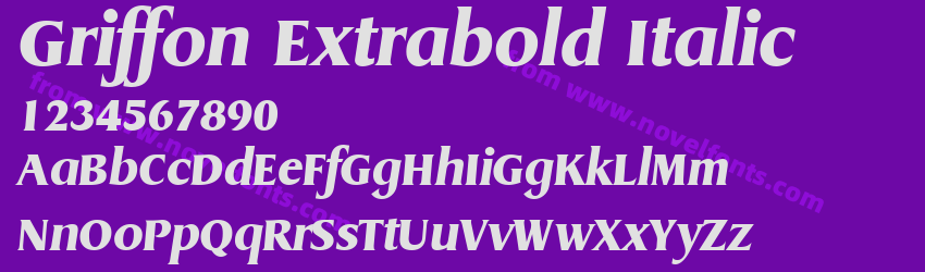 Griffon Extrabold ItalicPreview