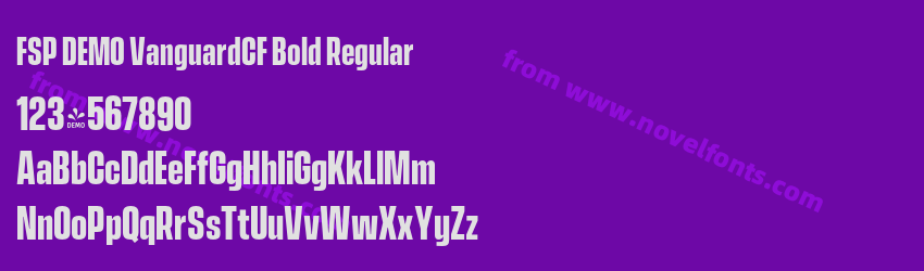 FSP DEMO VanguardCF Bold RegularPreview FSP DEMO VanguardCF Bold RegularPreview
