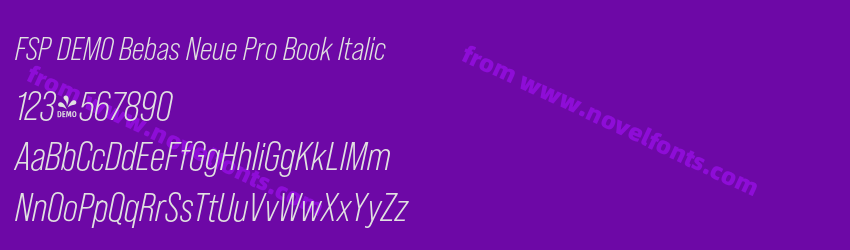 FSP DEMO Bebas Neue Pro Book ItalicPreview FSP DEMO Bebas Neue Pro Book ItalicPreview