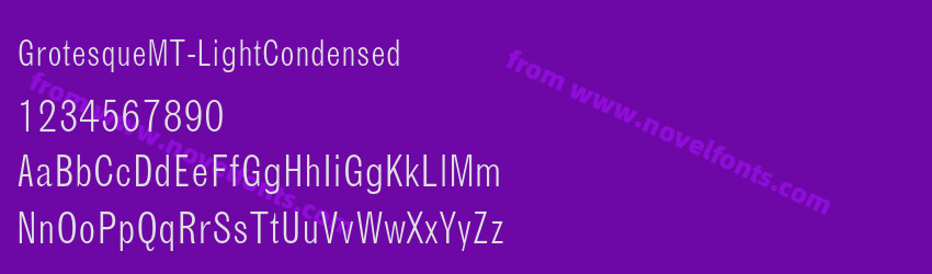 GrotesqueMT-LightCondensedPreview