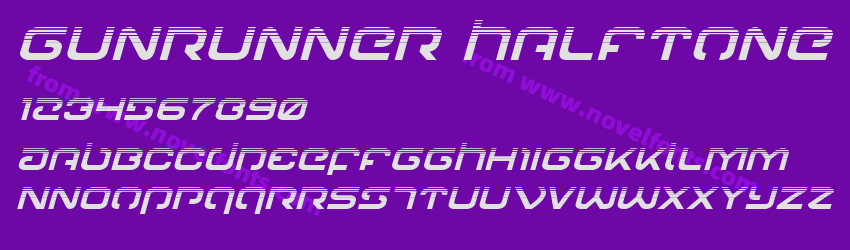 Gunrunner Halftone ItalicPreview