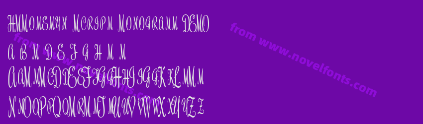 HMRoselyn Script Monograms DEMOPreview