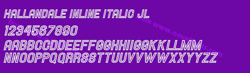 Hallandale Inline Italic JLPreview