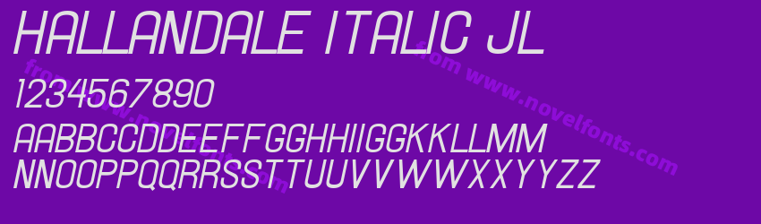 Hallandale Italic JLPreview