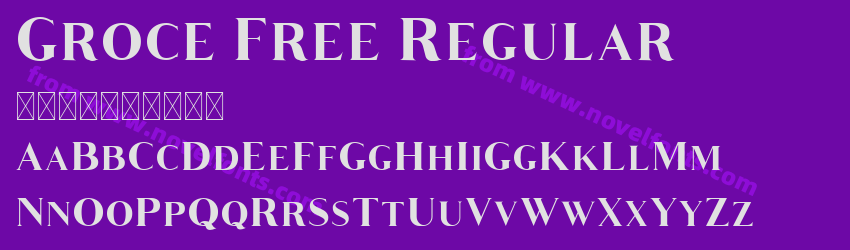 Groce Free RegularPreview Groce Free RegularPreview