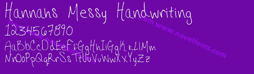 Hannahs Messy HandwritingPreview