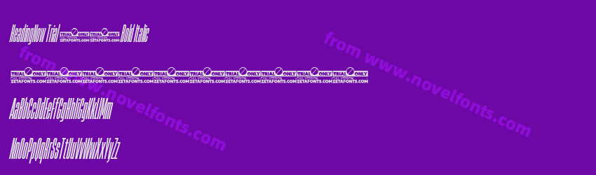 HeadingNow Trial 06 Bold ItalicPreview
