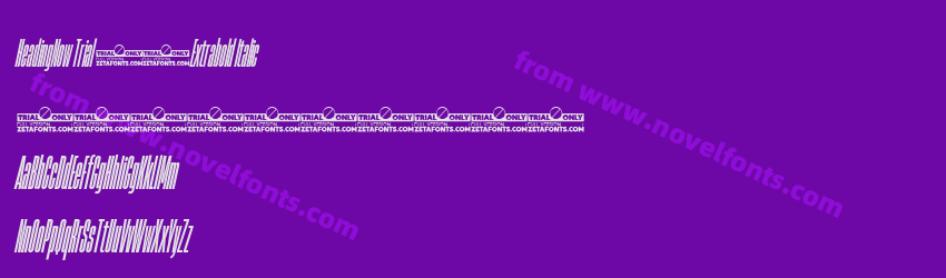 HeadingNow Trial 07 Extrabold ItalicPreview