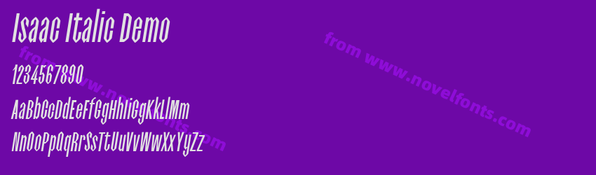 Isaac Italic DemoPreview