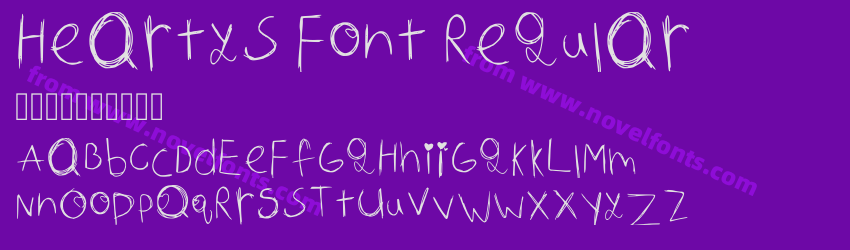 Heartys Font RegularPreview