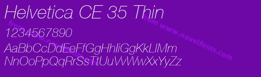 Helvetica CE 35 ThinPreview