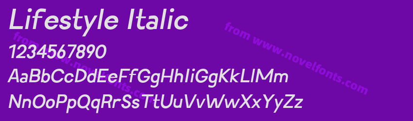 Lifestyle ItalicPreview