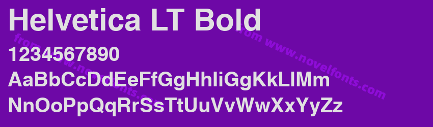 Helvetica LT BoldPreview