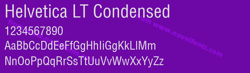 Helvetica LT CondensedPreview