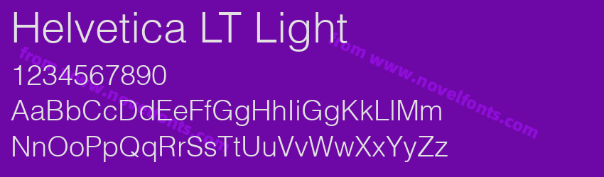 Helvetica LT LightPreview