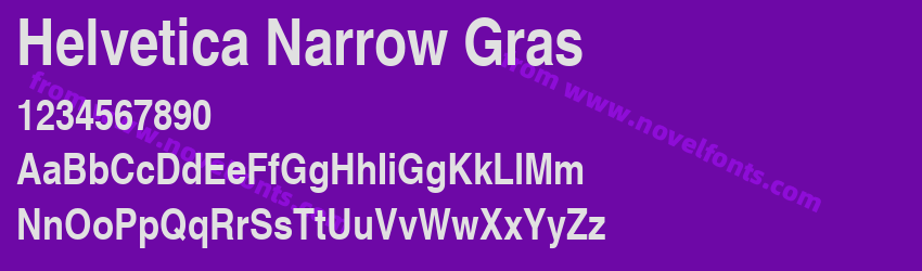 Helvetica Narrow GrasPreview