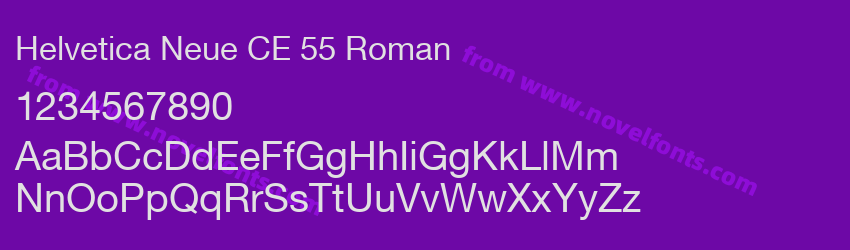 Helvetica Neue CE 55 RomanPreview