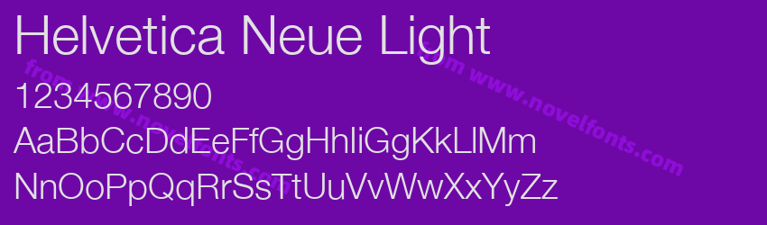 Helvetica Neue LightPreview