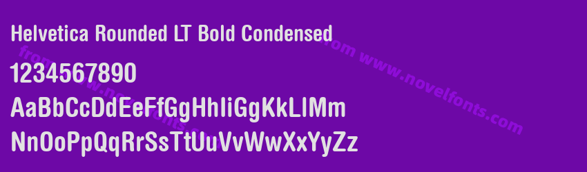 Helvetica Rounded LT Bold CondensedPreview