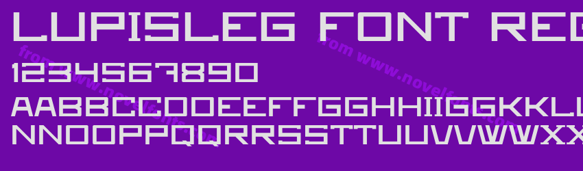 Lupisleg Font RegularPreview Lupisleg Font RegularPreview