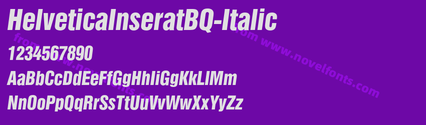 HelveticaInseratBQ-ItalicPreview