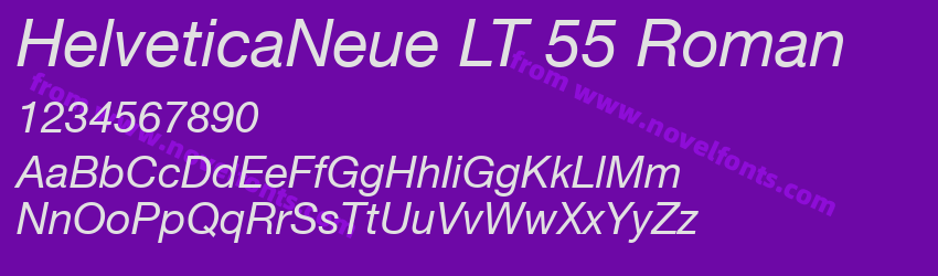 HelveticaNeue LT 55 RomanPreview