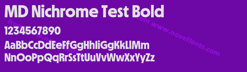 MD Nichrome Test BoldPreview MD Nichrome Test BoldPreview