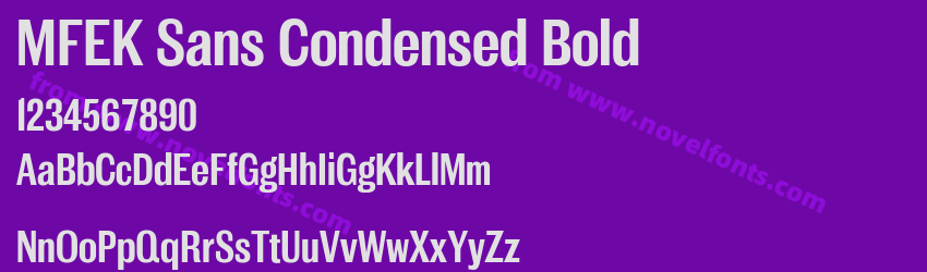 MFEK Sans Condensed BoldPreview MFEK Sans Condensed BoldPreview