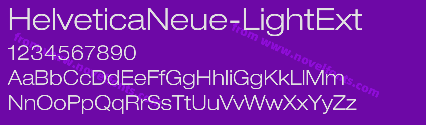 HelveticaNeue-LightExtPreview