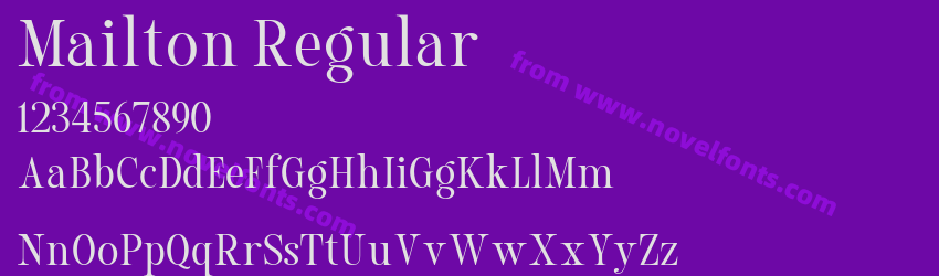Mailton RegularPreview Mailton RegularPreview