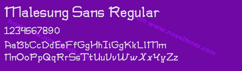 Malesung Sans RegularPreview Malesung Sans RegularPreview