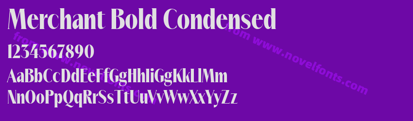 Merchant Bold CondensedPreview Merchant Bold CondensedPreview