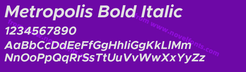 Metropolis Bold ItalicPreview Metropolis Bold ItalicPreview