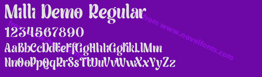 Milli Demo RegularPreview Milli Demo RegularPreview