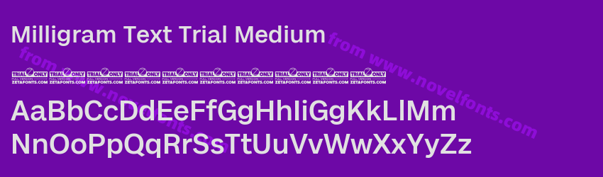 Milligram Text Trial MediumPreview Milligram Text Trial MediumPreview