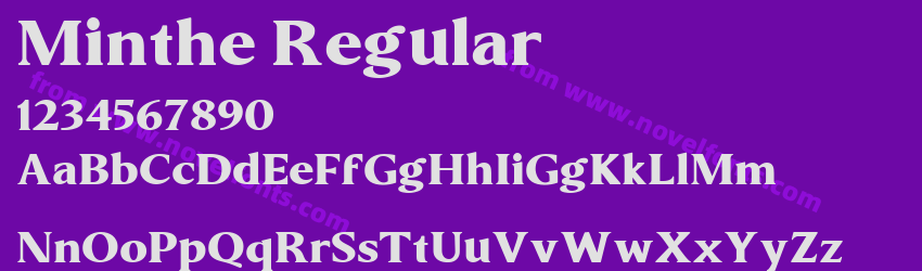 Minthe RegularPreview Minthe RegularPreview